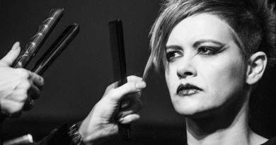 hair injury, model, hair straighteners.