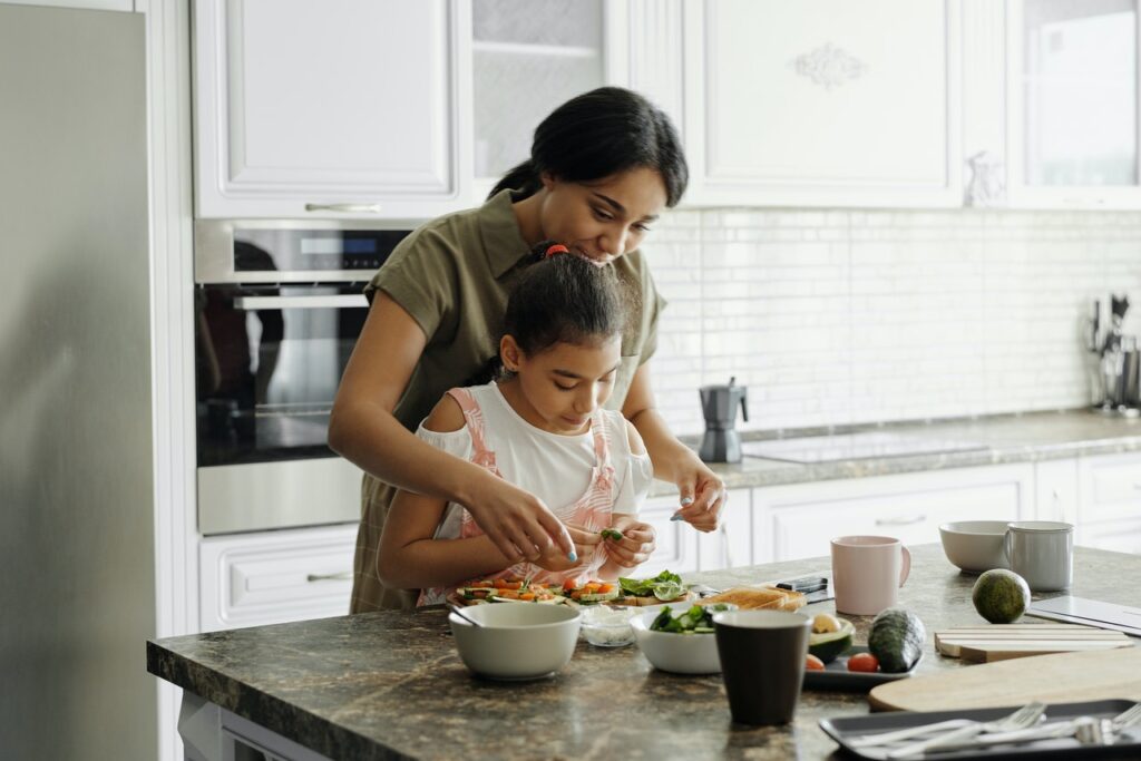 family-cooking-together